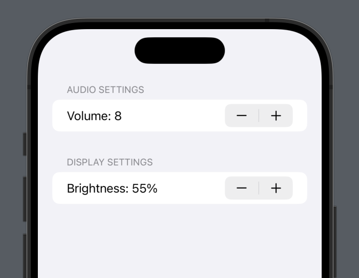 Stepper in SwiftUI